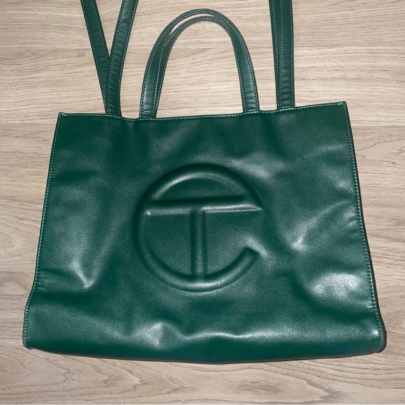 Telfar Medium Dark Olive Shopping Tote - Picture 1 of 6
